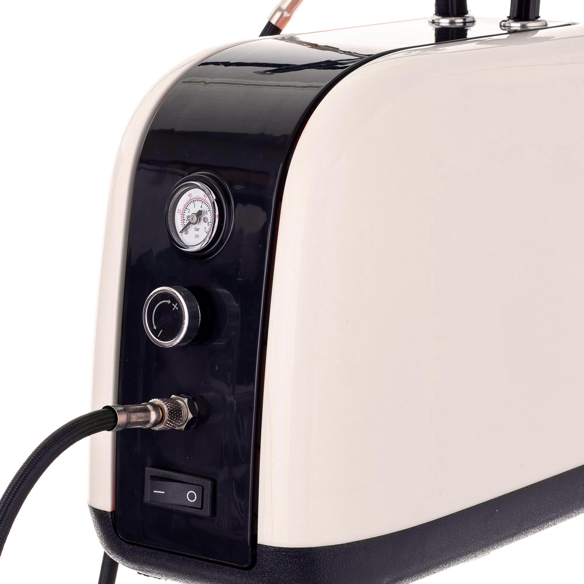 Airbrush kompresor, HS-386KW, 23l/min, Vstup 1/8", mtichý chod + airbrush pistole HS-30