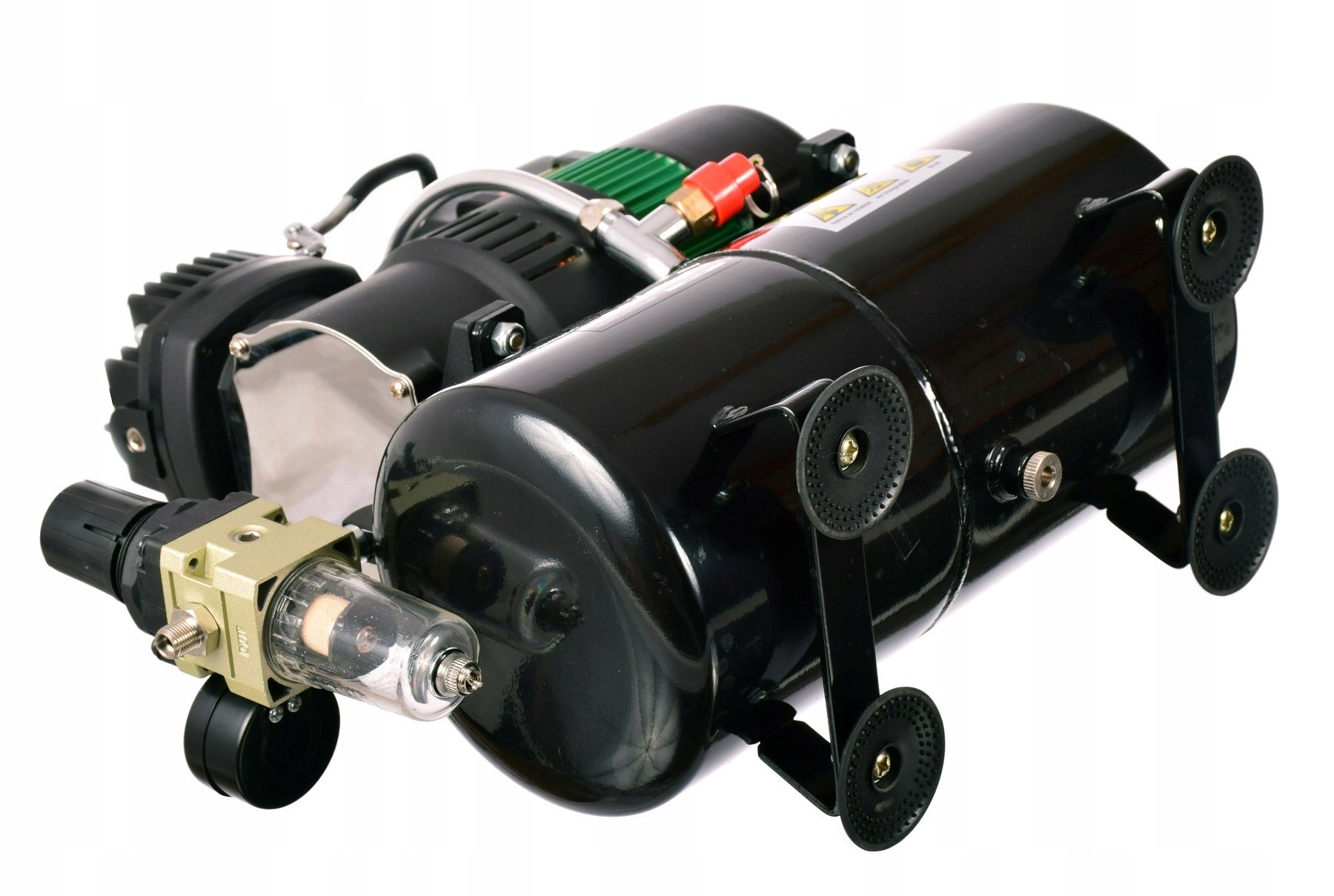 Airbrush kompresor AS-326, 23l/min, 3l nádrž, Vstup 1/8", dva ventilátory