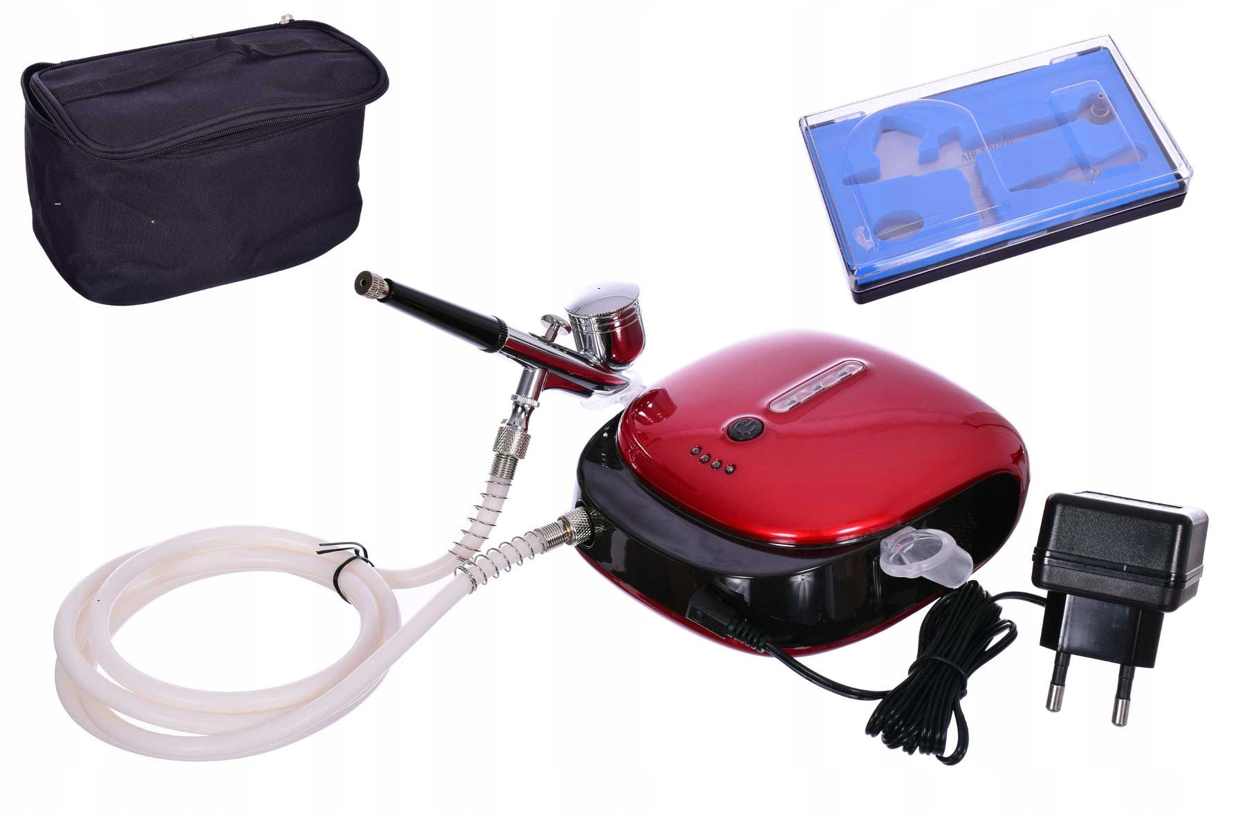 Mini Airbrush kompresor, HS-M901KC, Napájení z baterie, Airbrush pistole HS-30 + Hadice