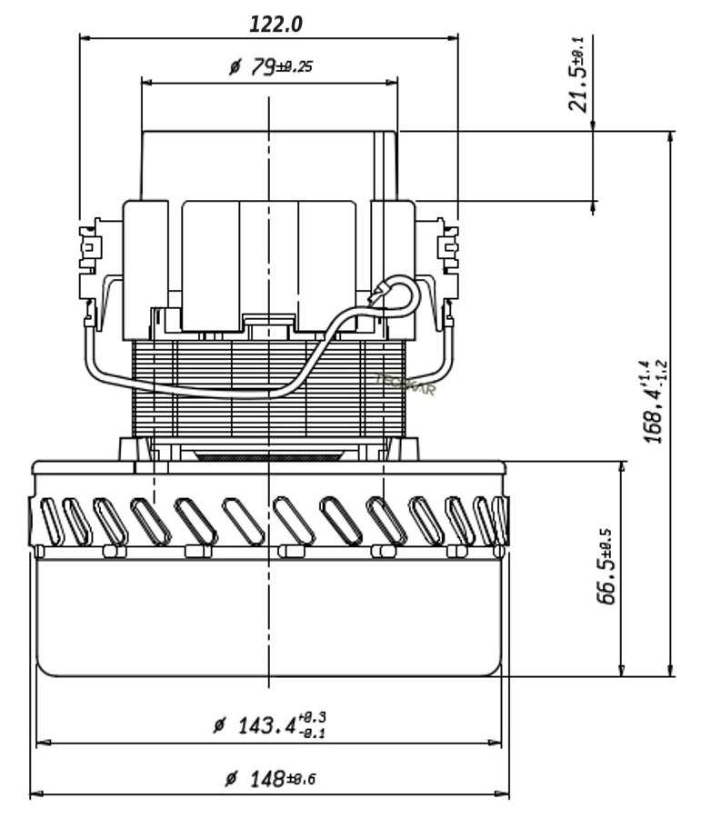 Motor pro vysavač Karcher Puzzi 100 200 NT 361 1200W