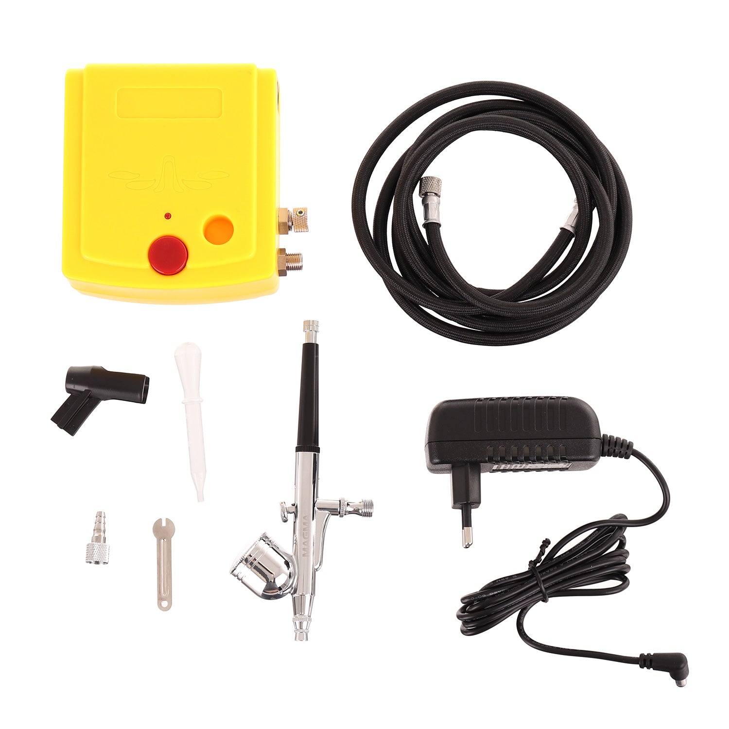 Mini Airbrush kompresor, TC100K + Airbrush pistole TG-30 + Hadice