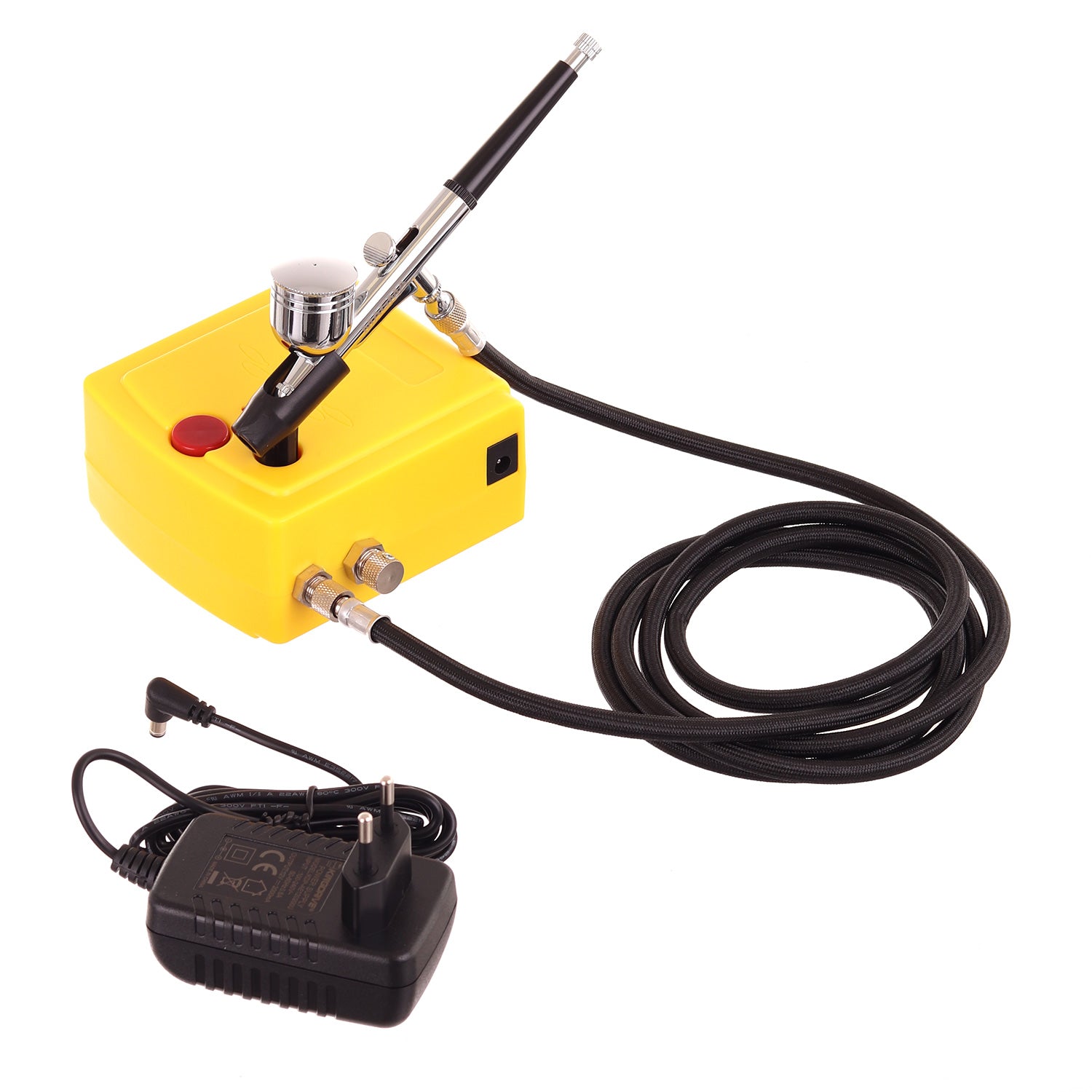 Mini Airbrush kompresor, TC100K + Airbrush pistole TG-30 + Hadice