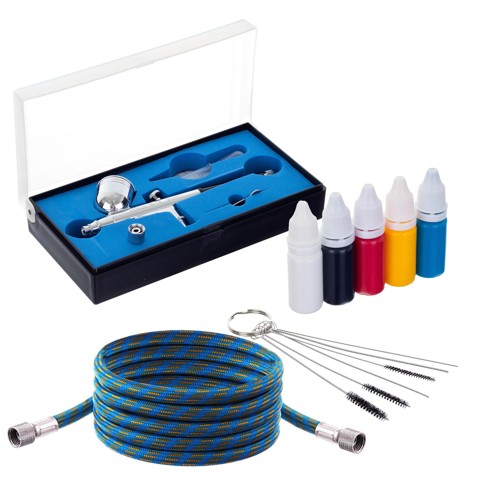 Airbrush kompresor FENGDA AS18-2KP Jednoválcový, Airbrush, Hadice