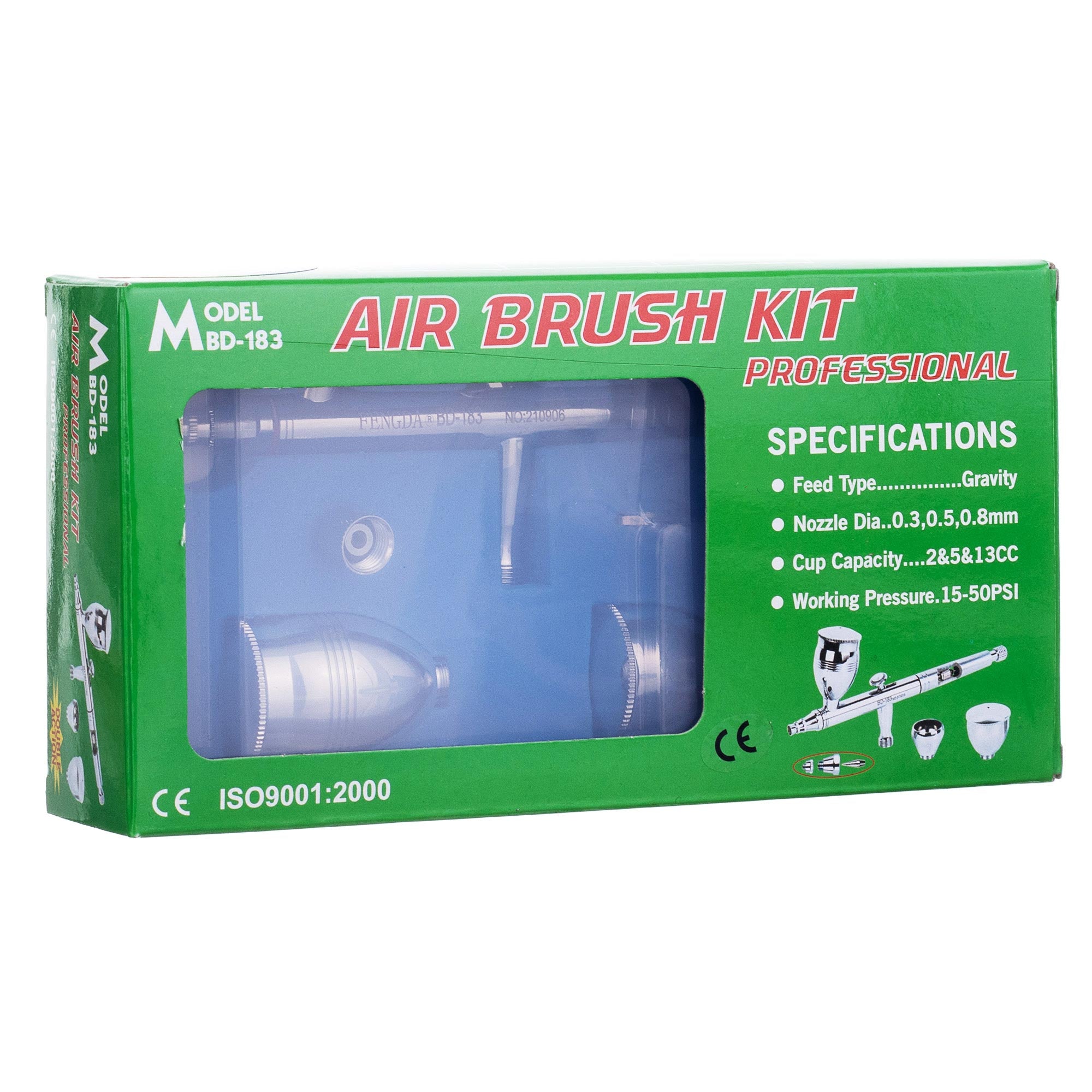 Airbrush pistole BD-183 FENGDA 0,8mm + 3x lahvička