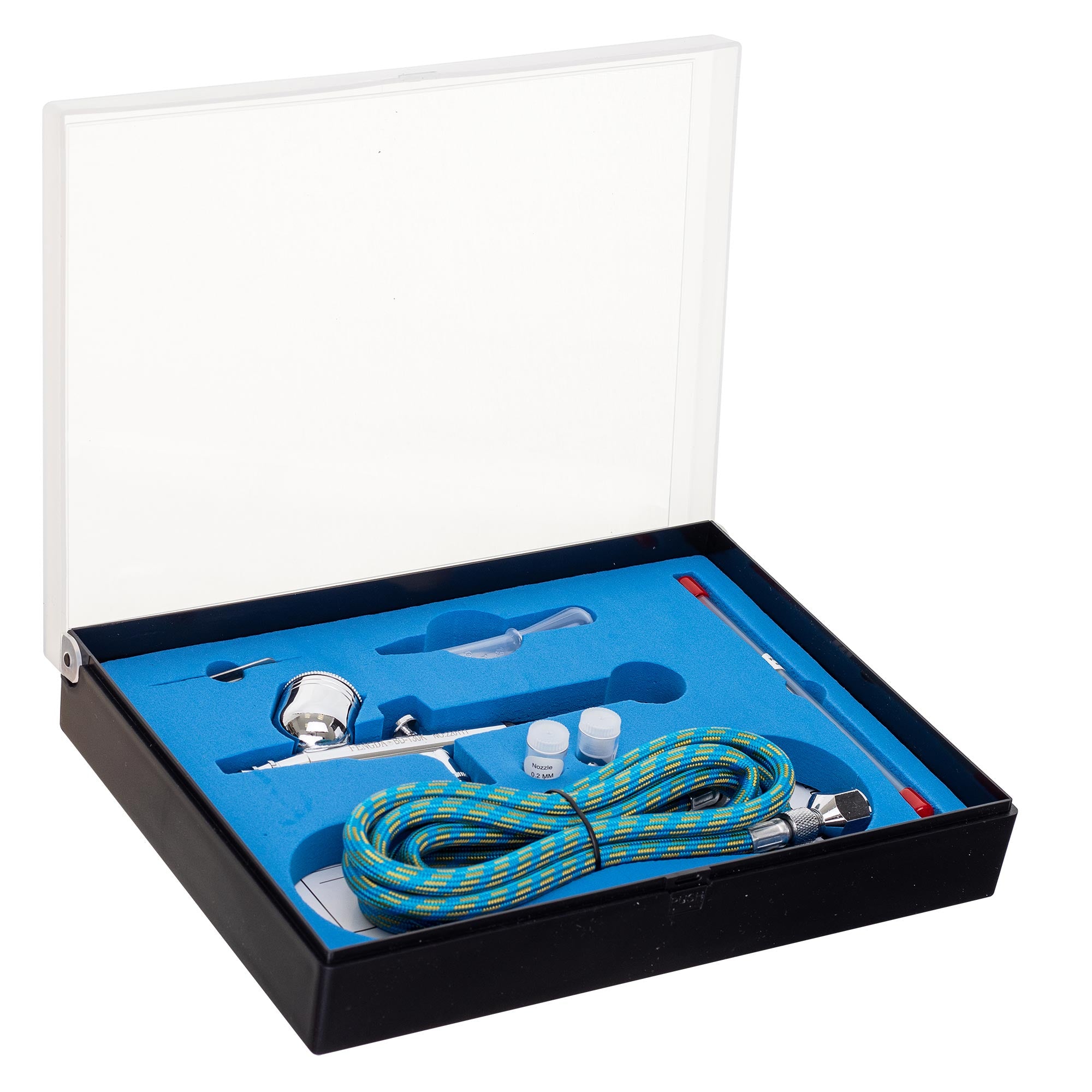 Airbrush pistole BD-130K FENGDA 0,2mm + 0,3mm + 0,5mm + Hadice