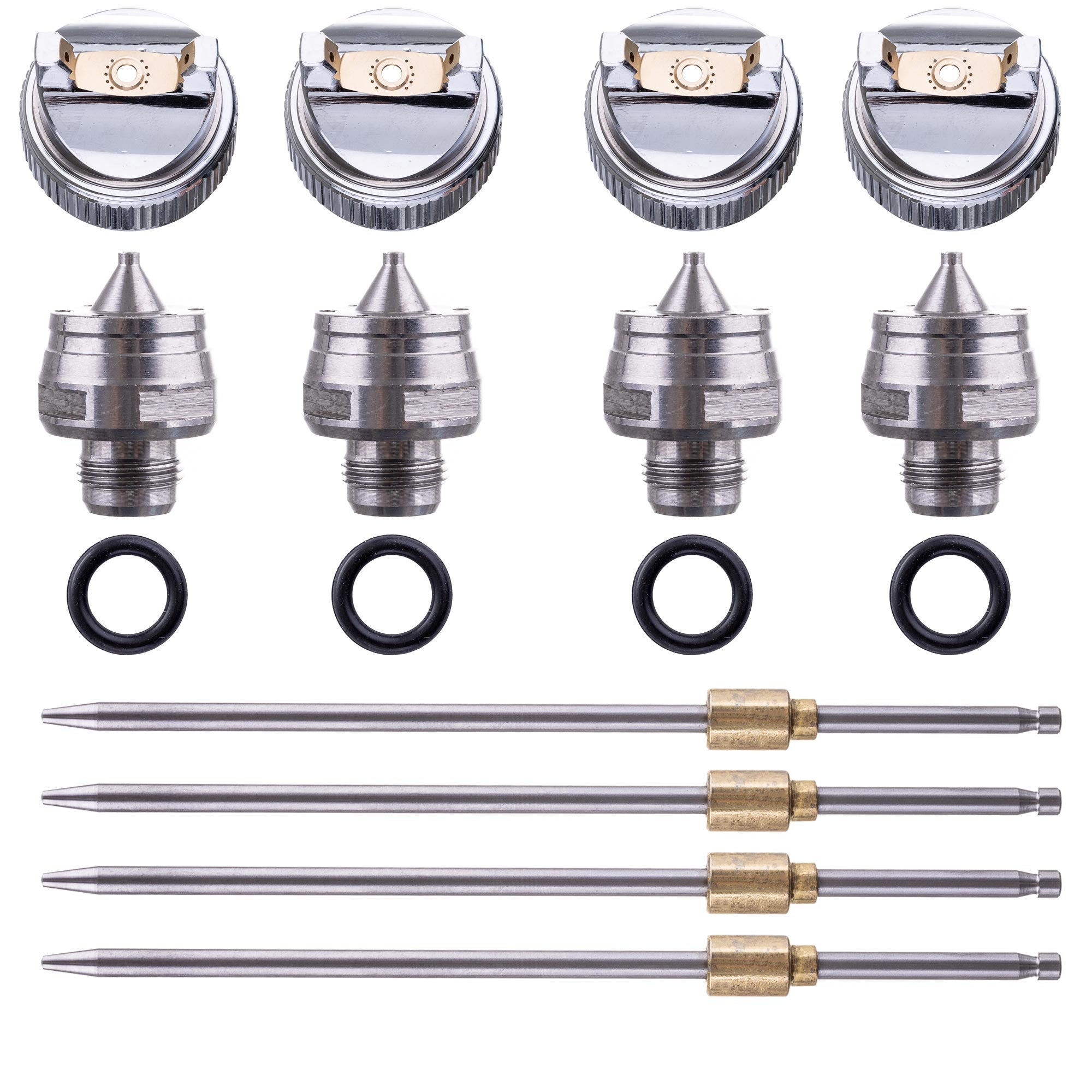 Stříkací pistole H-827PK HVLP 4 trysky 1,3+1,4+1,7+2,0mm, 600ml