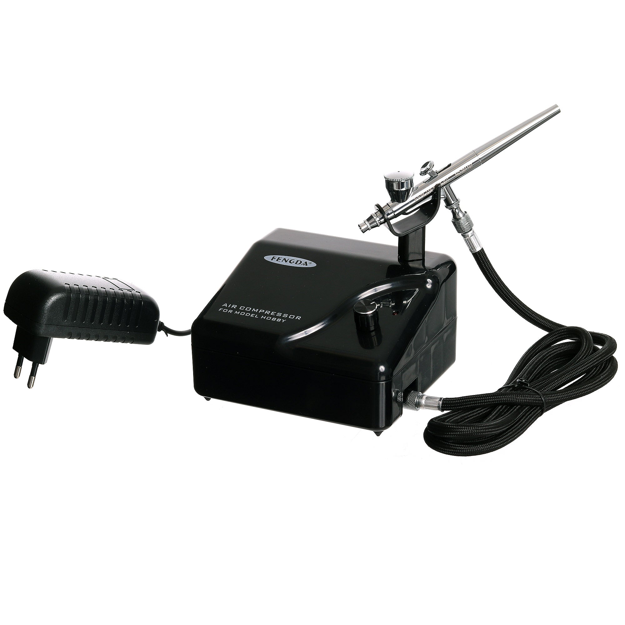 Mini Airbrush kompresor, AS-207K, 18l/min + Airbrush pistole HS-30 + Hadice