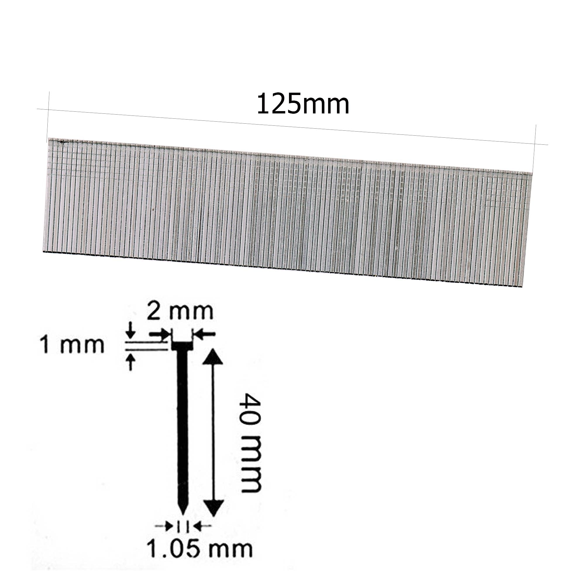 Hřebíky 40mm 5000ks GA18/300 pro hřebíkovačku SF5040 F50 MAKITA AF-505/506