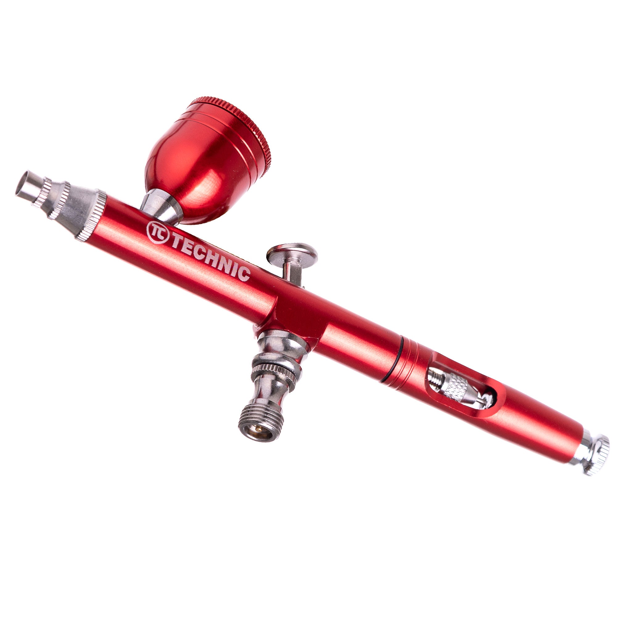 Modelovací airbrush s 0,3mm tryskou B-130 DOUBLE ACTION RED MINI Gun