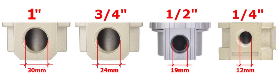 Filtr powietrza Redukcja odwadniacza 3/4" 40um