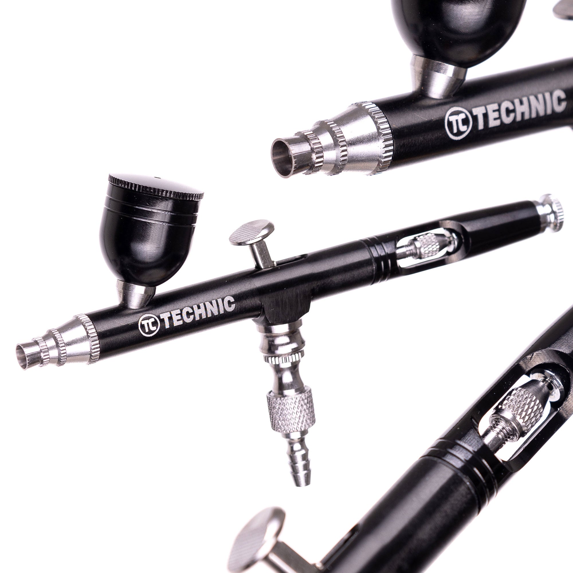 Modelovací airbrush s 0,3mm tryskou B-130 DOUBLE ACTION BLACK MINI Gun