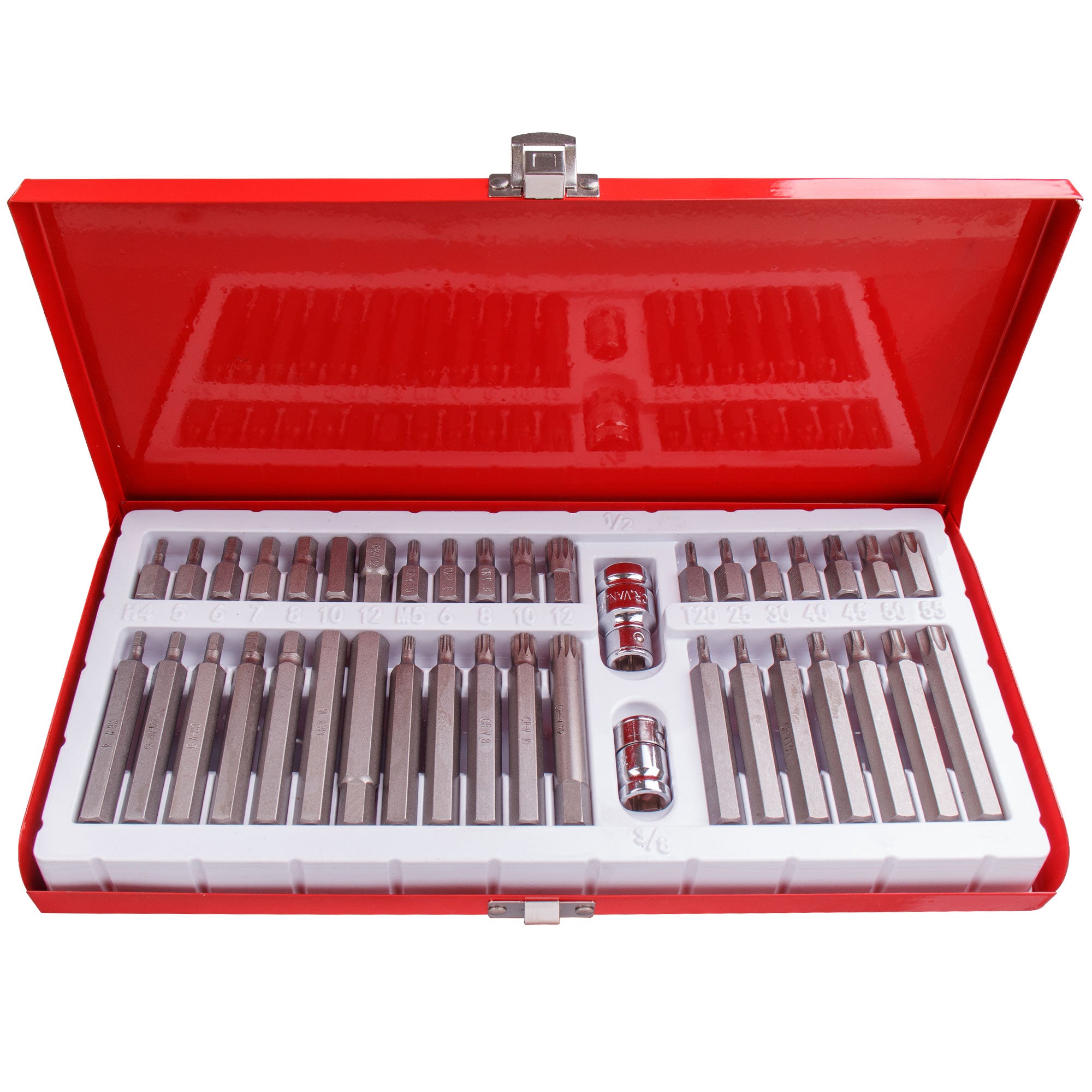 Sada Bitu Torx Spline Imbus CrV 40 Dilu Kovovy Kufr 30 a 75 mm