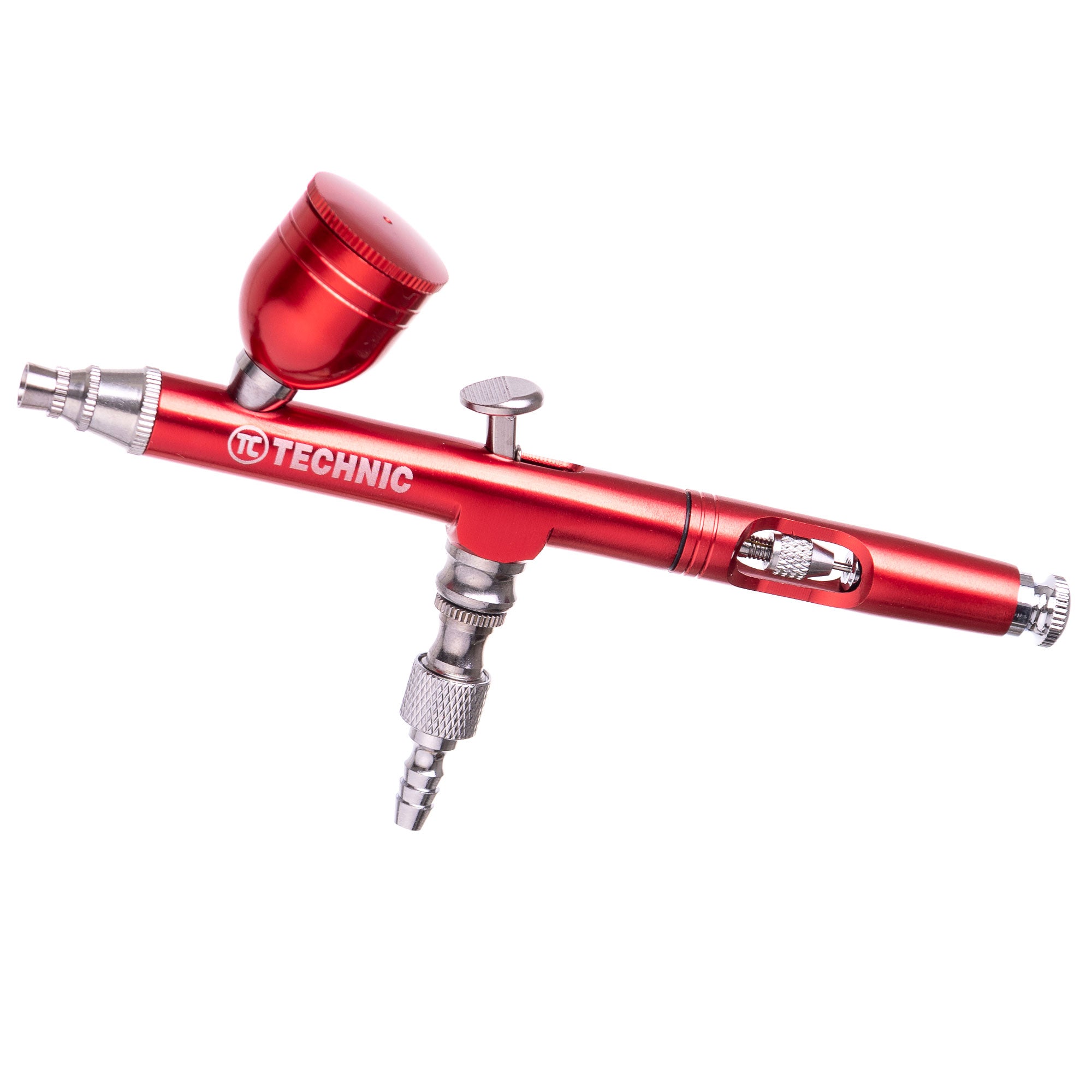 Modelovací airbrush s 0,3mm tryskou B-130 DOUBLE ACTION RED MINI Gun