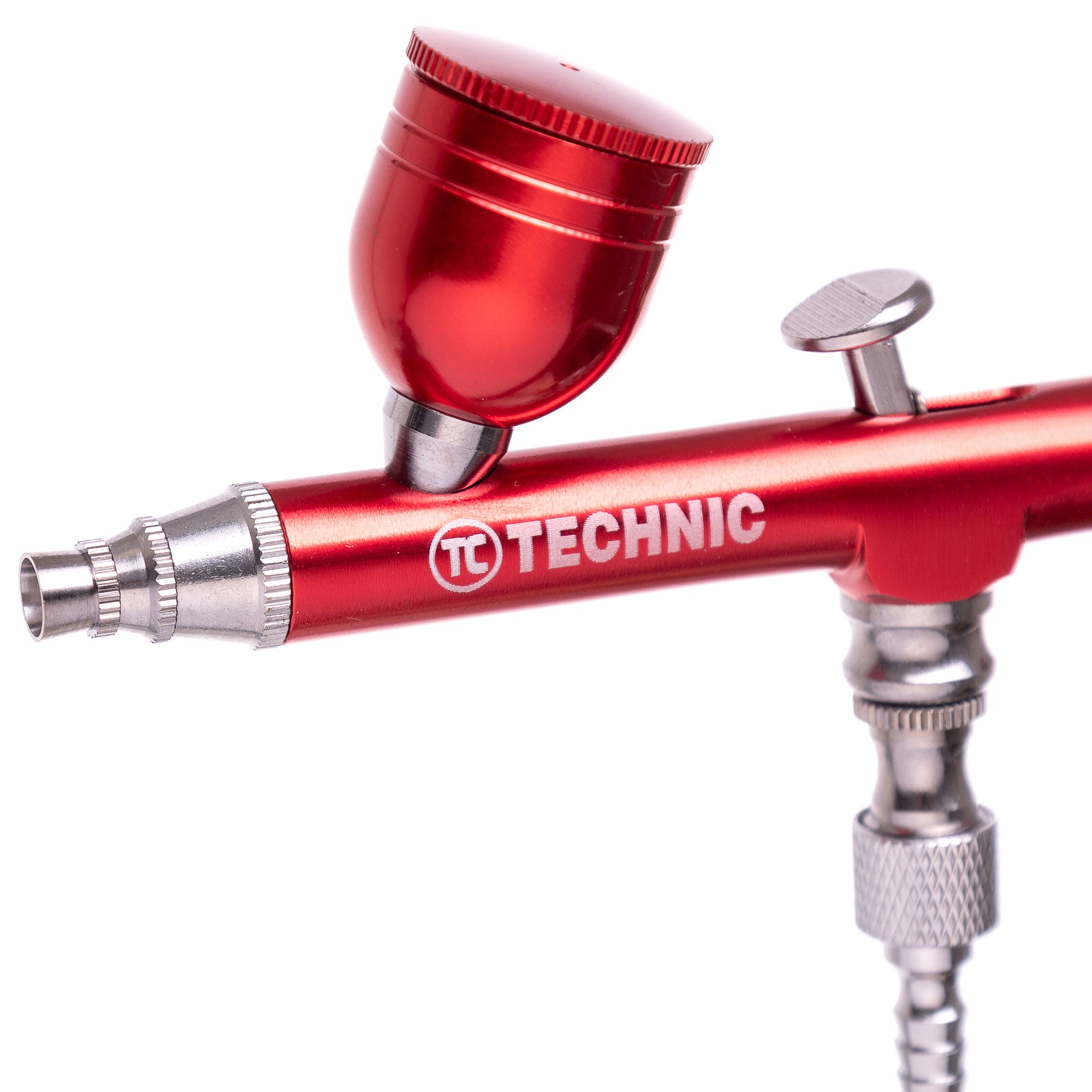 Modelovací airbrush s 0,3mm tryskou B-130 DOUBLE ACTION RED MINI Gun