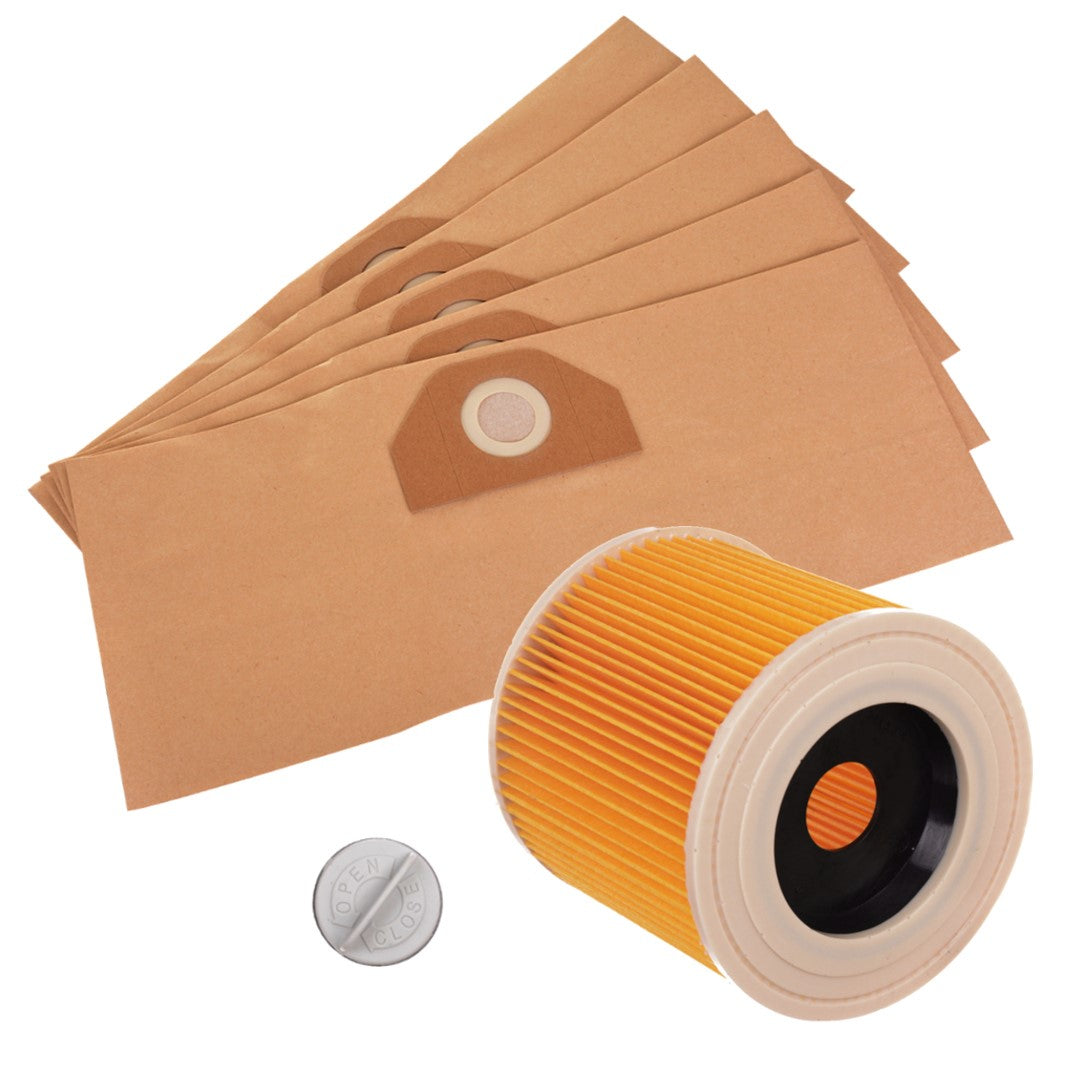 Papírové sáčky a Filtr do vysavače Karcher WD 3.200 MV 3 SE 4001