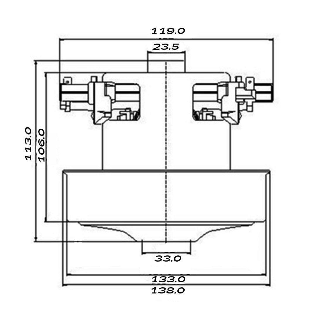 Motor pro vysavač LG Zelmer Samsung Philips 1400W