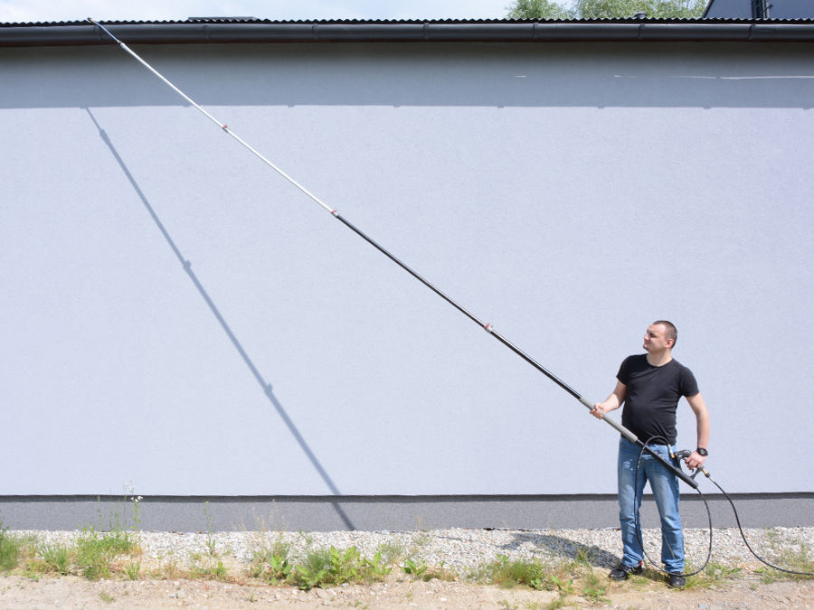 Teleskopická tryska 7,4m s tryskou na čištění okapů pro vysokotlaké myčky Karcher Kranzle M22M