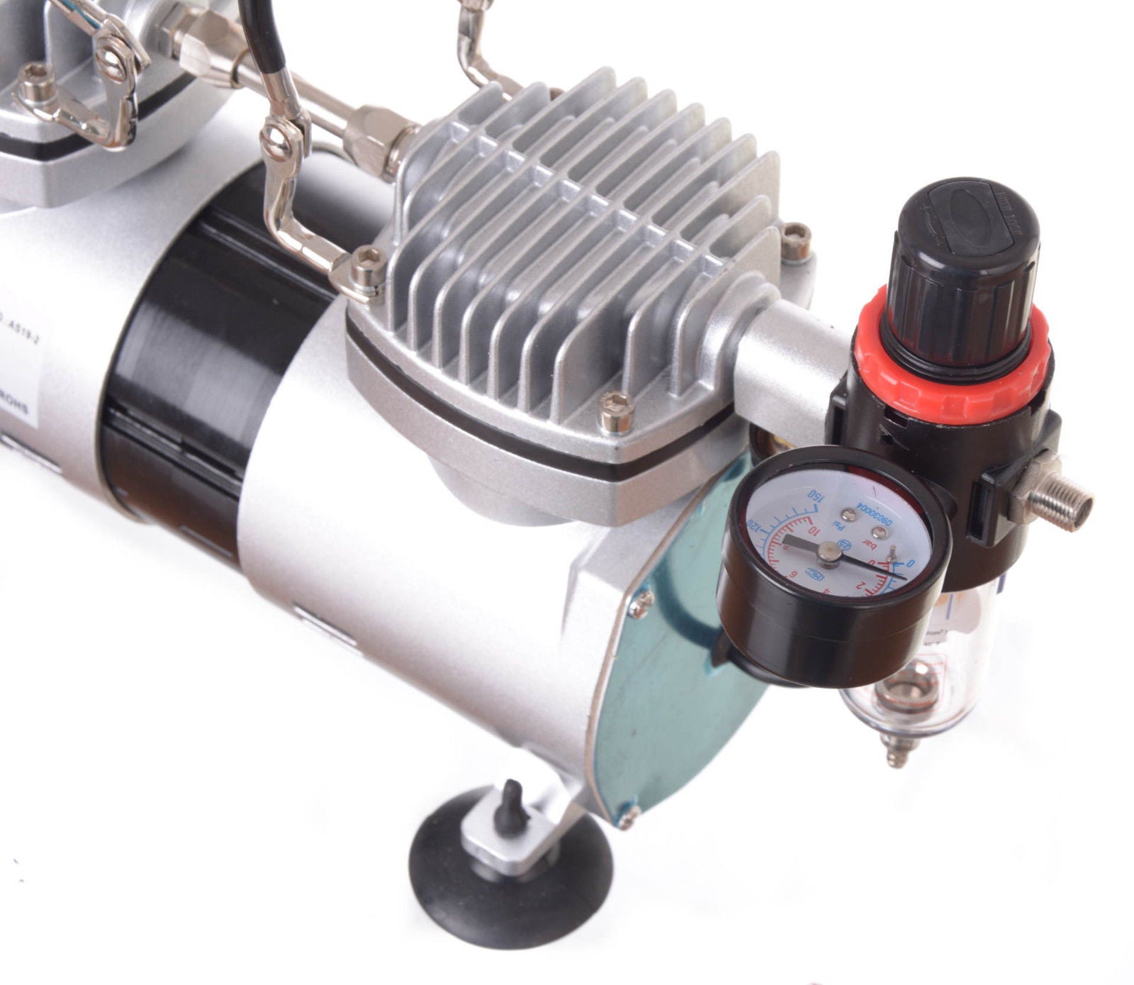 Airbrush kompresor, AS19-2, 40l/min, Dvouválcový, Vstup 1/8", s filtrem