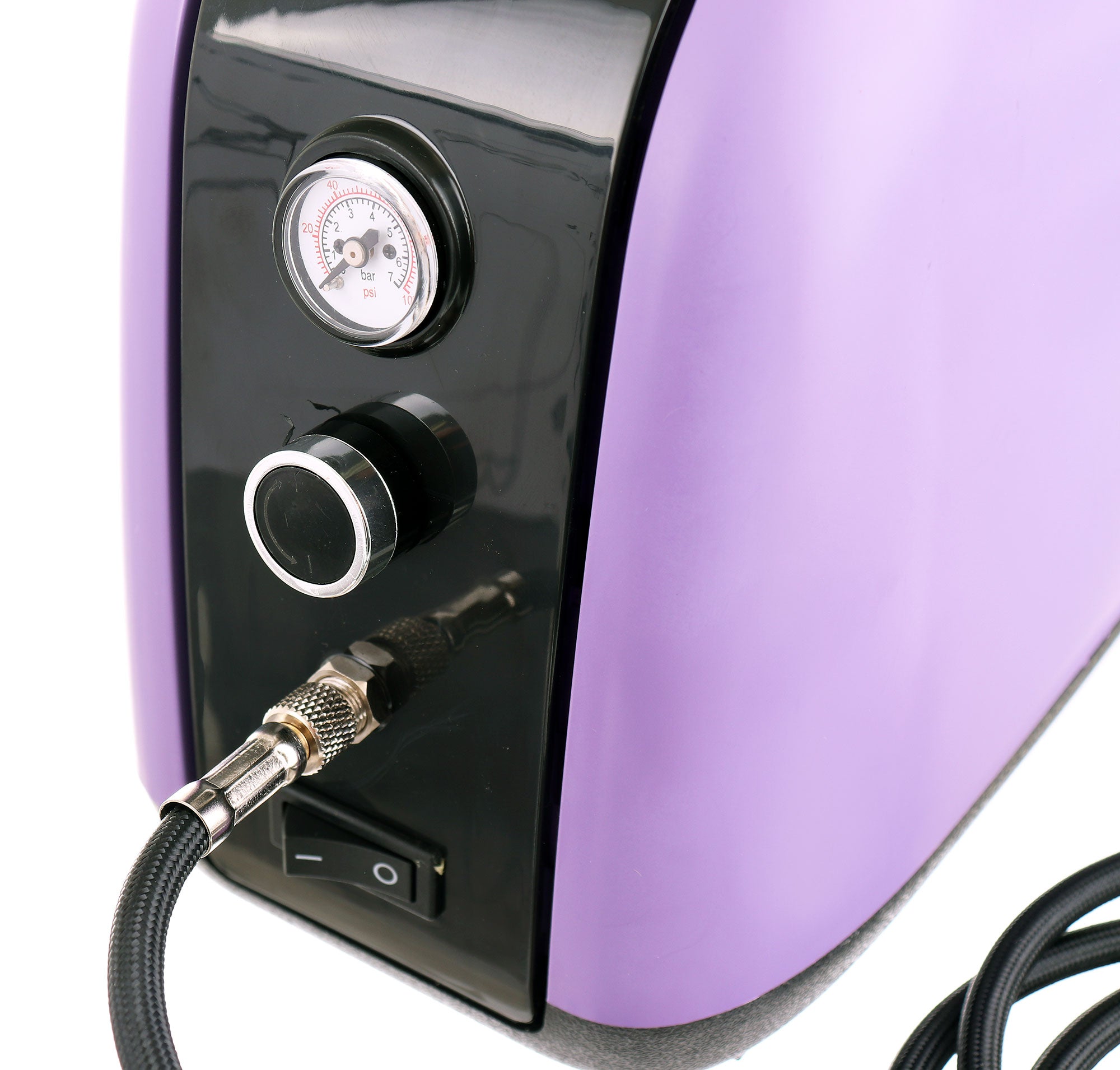 Airbrush kompresor, HS-386KV, 23l/min, Vstup 1/8", mtichý chod + airbrush pistole HS-30